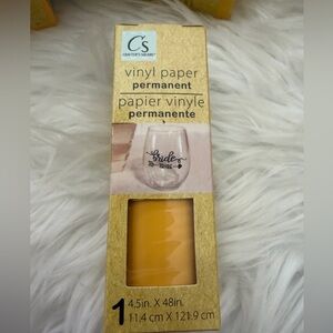 🧡10/$10 Yellow Vinyl Paper for Home Parties